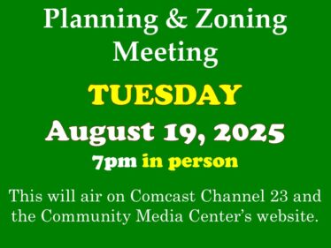 08-19-25 P & Z Meeting