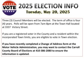 2025 election info for May