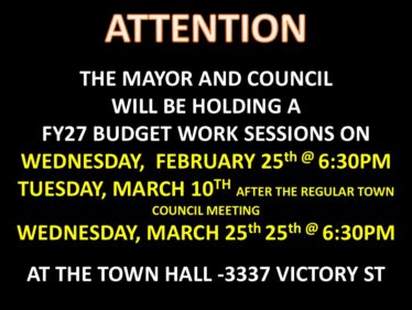 FY27 budget work sessions B