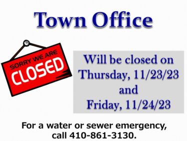 Holiday closings November 23 & 24