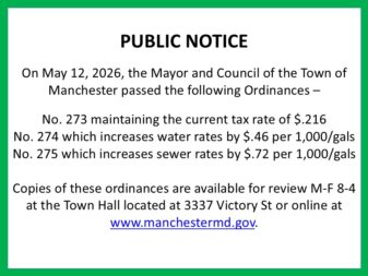 ORD 273, 274, 275 approved