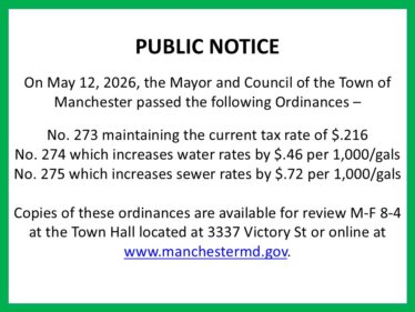ORD 273, 274, 275 approved
