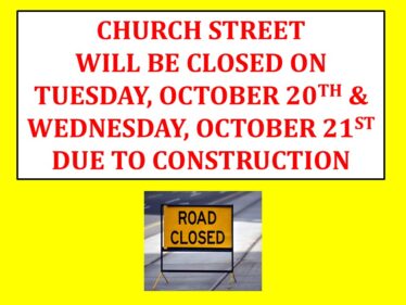 church street closure 10-20 & 10-21 church street closure 10-20 & 10-21