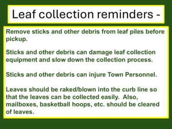 leaf colleciton reminders