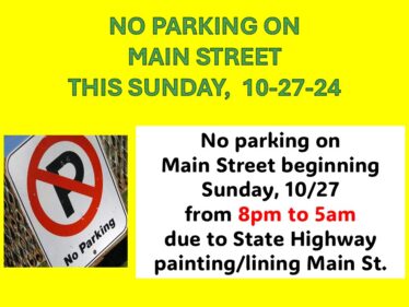 no parking - main 10-28 SHORT