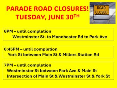 parade street closure 2026 SMALL
