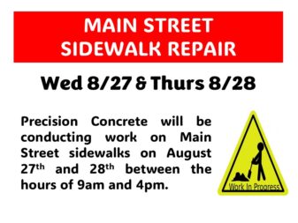 sidewalk cutting 8-27-25