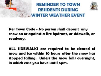 sidewalk snow removal reminder 2-22-26