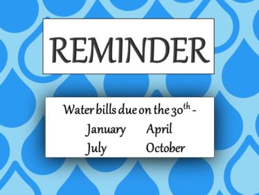 water bill reminder