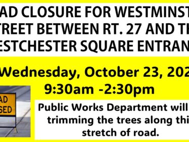 westminster st closed 10-22-24